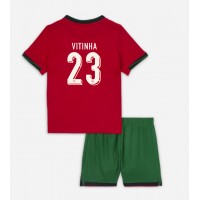 Portugal Vitinha #23 Replica Home Minikit Euro 2024 Short Sleeve (+ pants)